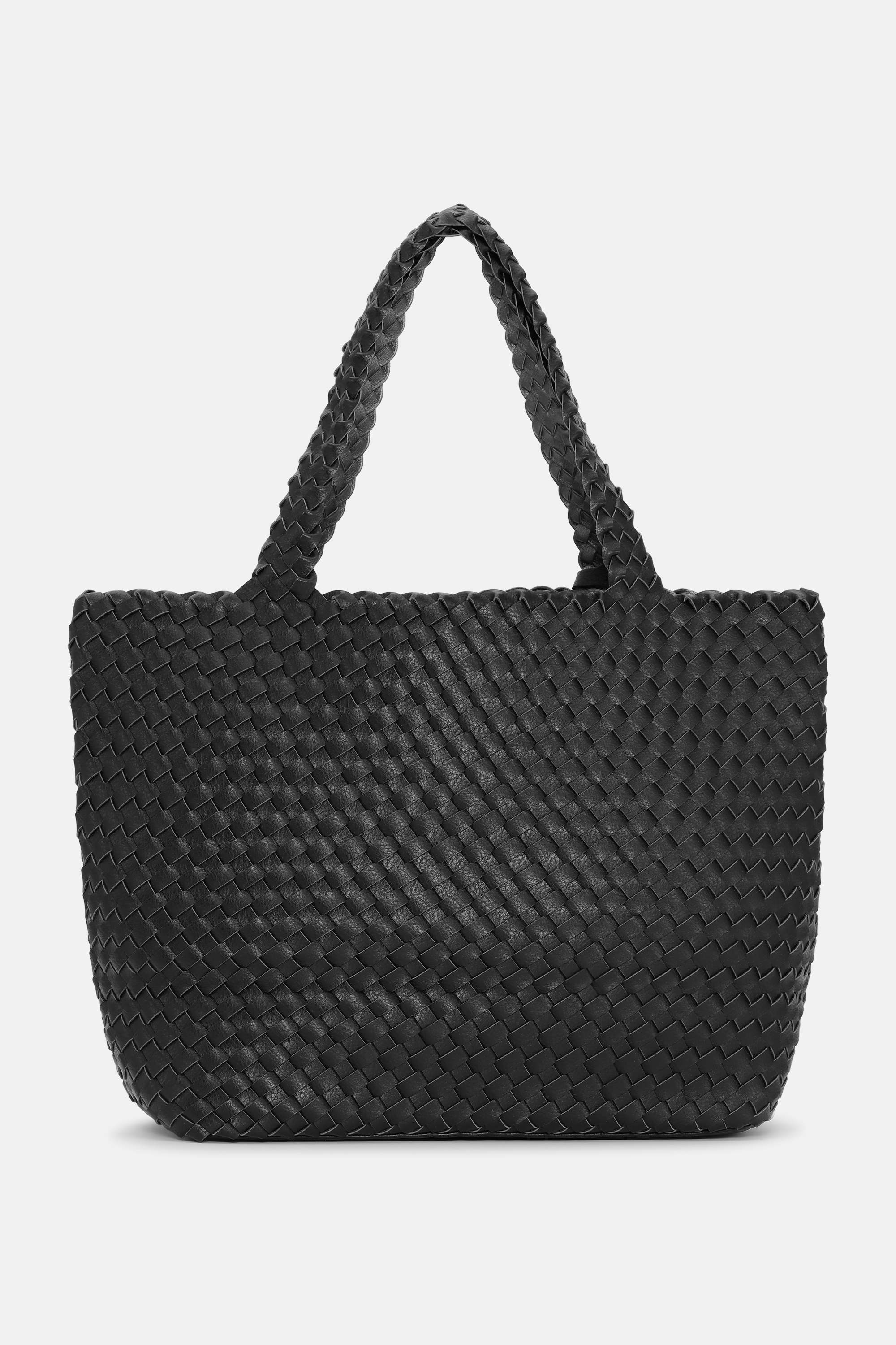Tote Bag Braided - Black Gun metal